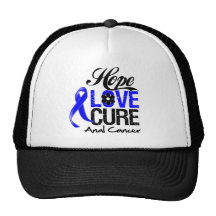 Anal Cancer Hope Love Cure Trucker Hat