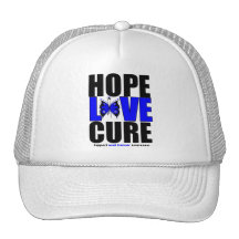 Anal Cancer Hope Love Cure Trucker Hats