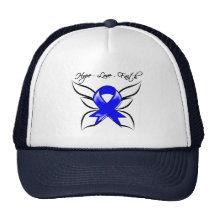 Anal Cancer Hope Love Faith Trucker Hat