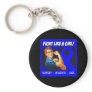 Anal Cancer Rosie Riveter - Fight Like a Girl Keychains