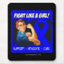 Anal Cancer Rosie Riveter - Fight Like a Girl Mouse Pads