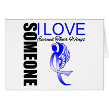 Anal Cancer Someone I Love Earned Their Wings Greeting Cards