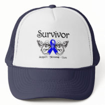 Anal Cancer Survivor Floral Deco Trucker Hat