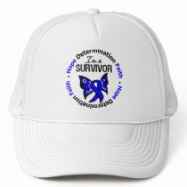Anal Cancer Survivor Hope Determination Faith Mesh Hat