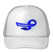 Anal Cancer Survivor Ribbon Mesh Hats