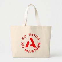 Anarchism - No Gods No Masters Canvas Bags