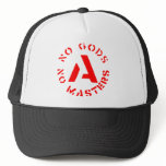 Anarchism - No Gods No Masters hats