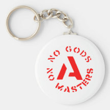 Anarchism - No Gods No Masters Key Chain