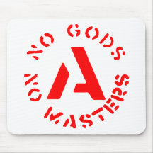 Anarchism - No Gods No Masters Mouse Mats