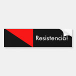 Anarchist Flag: Resistencia! Bumper Stickers