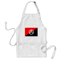 Anarchist flag with A symbol Apron