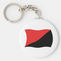 Anarcho-Syndicalism Flag Keychain