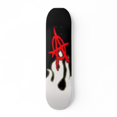 anarchy "A" Skateboards by wolffreeborn