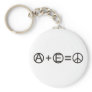 Anarchy + Equality = Peace Key Chains