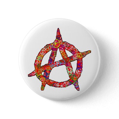 Anarchy Peace Plain Pinback Buttons by tshirt_doctor