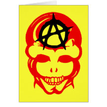 Anarchy Skull 1 Greeting Cards