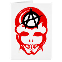 Anarchy Skull 1 Greeting Cards