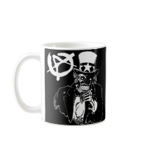 Anarchy Skull Black Mugs