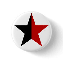 Anarchy Star Klassisch (schwarz / rot) Anstecknadelbutton