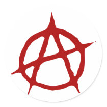 Anarchy Round Stickers