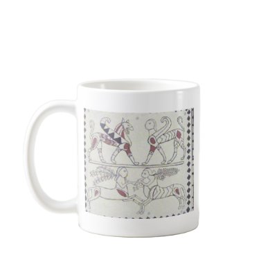 anatolian fresco mugs by holycrocodile