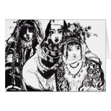 ANATOLIAN GIRLS GREETING CARD