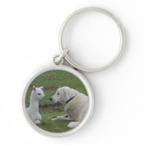 Anatolian Shepherd and Alpaca Cria Key Chains