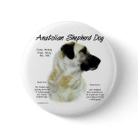 Anatolian Shepherd Dog History Design Button