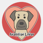 Anatolian Shepherd Lover Round Stickers