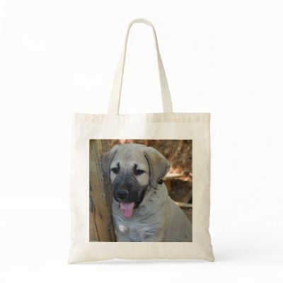 Anatolian Shepherd Puppy Canvas Bags by Cats_Dogs