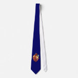 Anatomical Heart Tie on Dark Blue