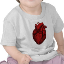 Anatomical Human Heart Tee Shirts