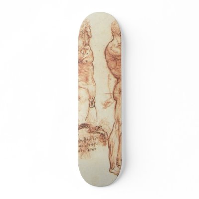 Anatomy of a Male Nude Skateboard by LeonardoDaVinci