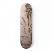 Anatomy of dog and man custom skate board