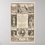 Anatomy of Melancholy 1621 Psychological Study posters