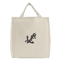 Anchor & Chain Nautical Pirate Navy Coast Guard Canvas Bags