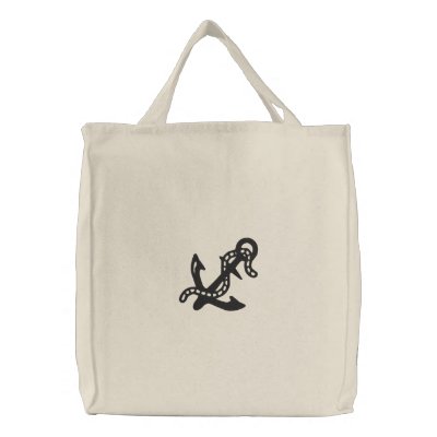 Anchor & Chain Nautical Pirate Navy Coast Guard Canvas Bags by mrssocolov4