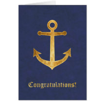 Anchor Congratulations Greeting Cards