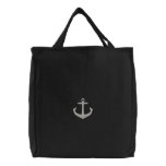 Anchor embroidered bags