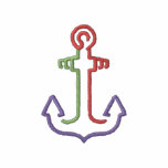 Anchor embroidered shirts