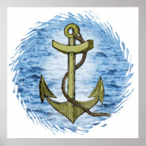 Anchor plain 20X20 Posters