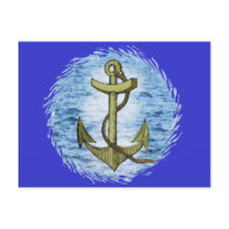 Anchor plain postcards