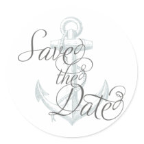Anchor Save the Date Sticker