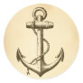 Anchor Round Sticker