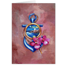 Anchor Tattoo Blank Card