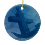 Anchored in Him Scripture Christmas Ornament