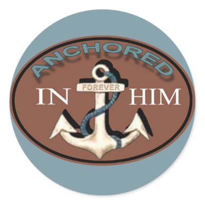 Anchored in Him Sticker by Exhortations