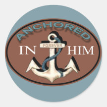 Anchored in Him Sticker