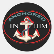 Anchored in Him Sticker