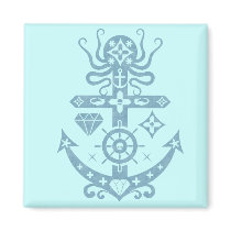 Anchored Refrigerator Magnet